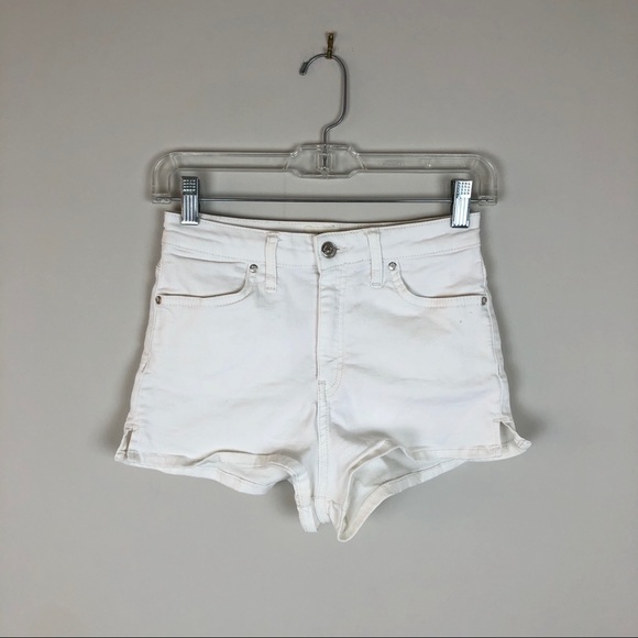 We The Free Pants - [Free People] We the Free White Denim Shorts